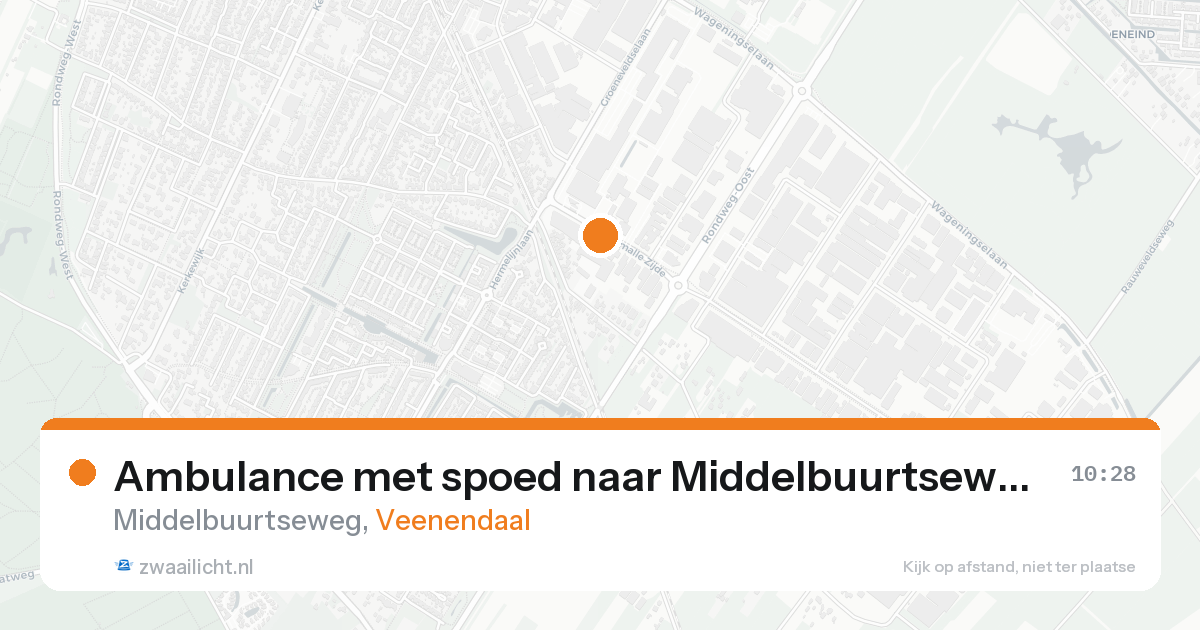 Ambulance met spoed naar Middelbuurtseweg in Veenendaal — 31 jan 2026