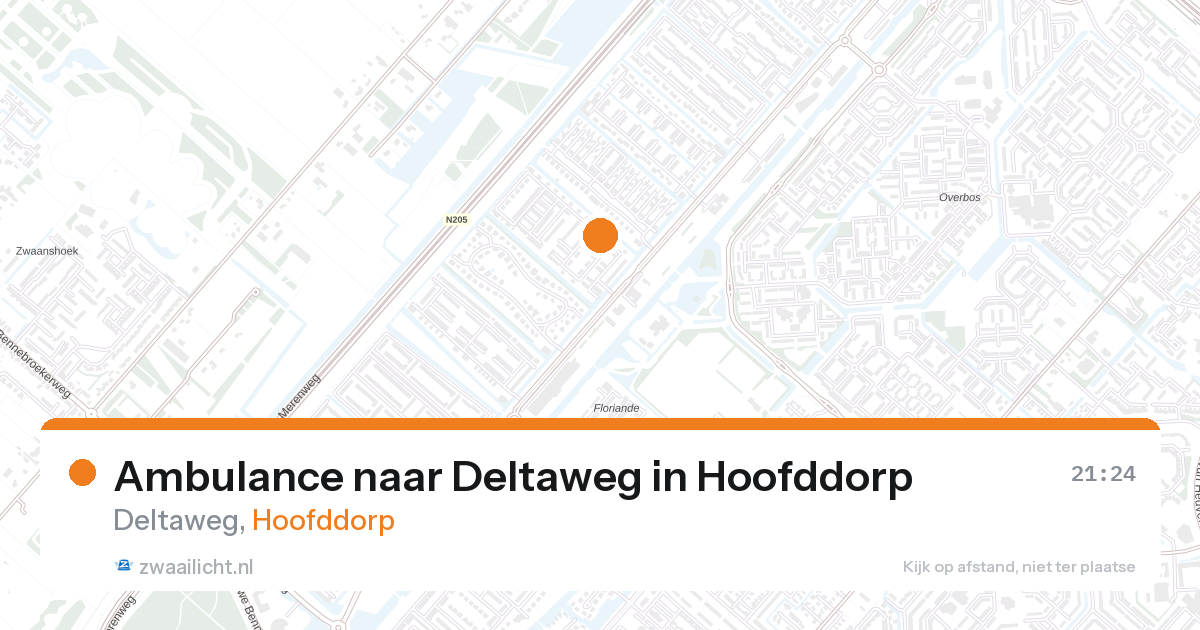 Ambulance naar Deltaweg in Hoofddorp — 15 jun 2026