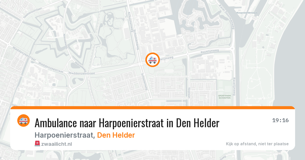 Ambulance naar Harpoenierstraat in Den Helder — 19 jul 2026