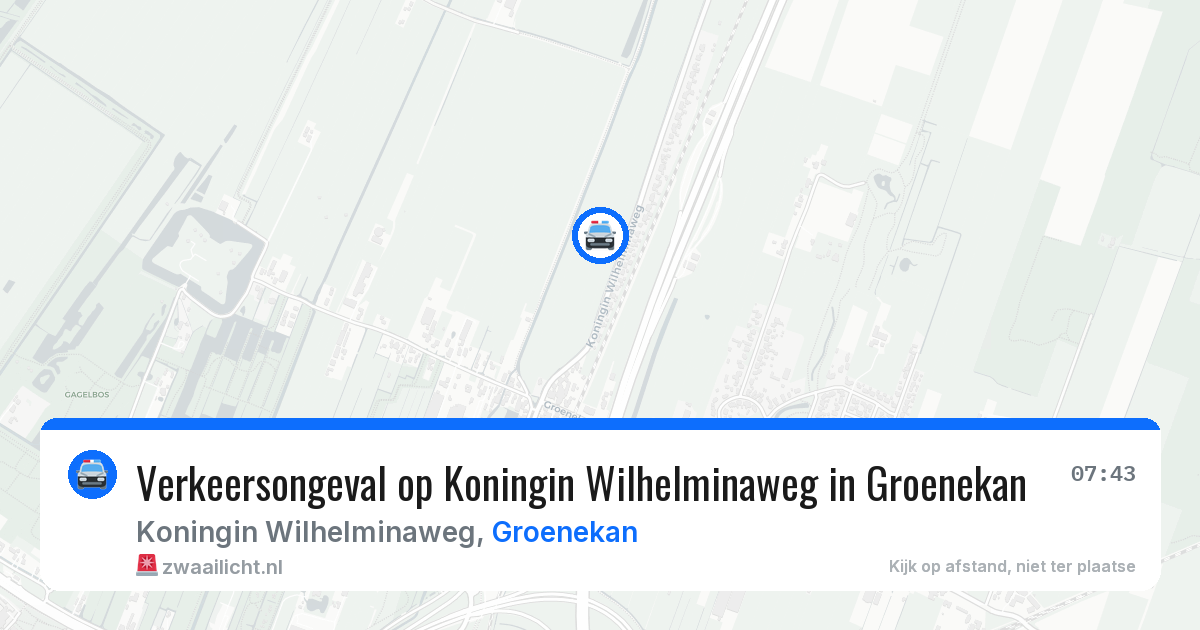 Verkeersongeval op Koningin Wilhelminaweg in Groenekan — 14 apr 2026