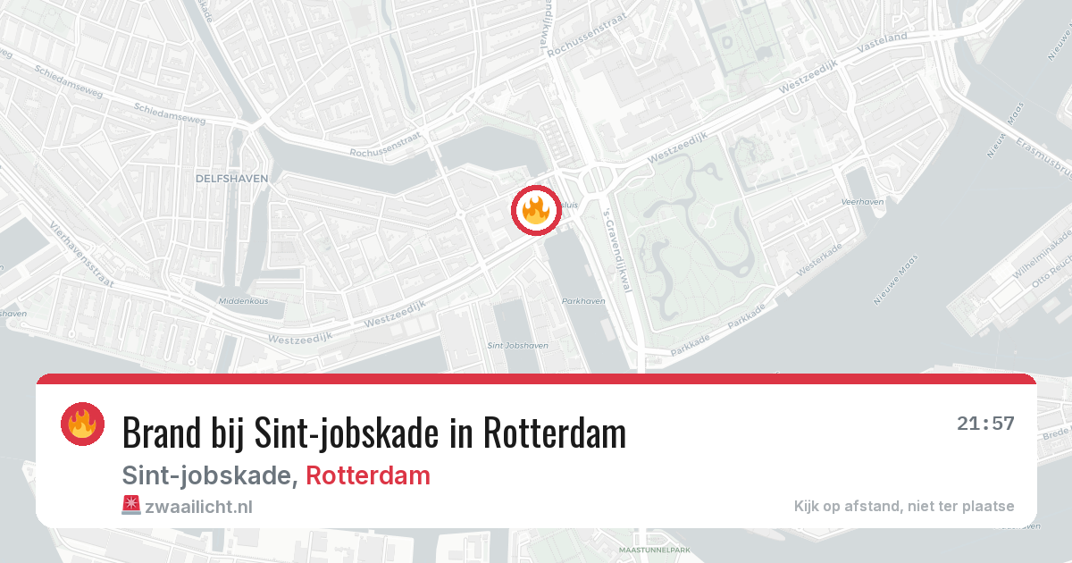 Brand bij Sint-jobskade in Rotterdam — 25 jul 2026