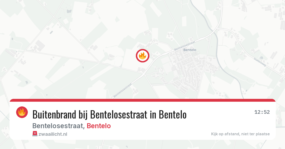 Buitenbrand bij Bentelosestraat in Bentelo — 29 jul 2026