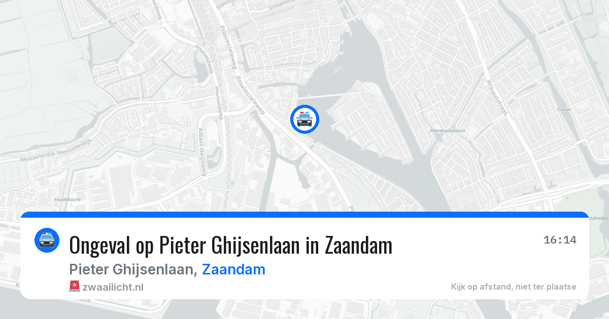 Ongeval op Pieter Ghijsenlaan in Zaandam — 31 mei 2026