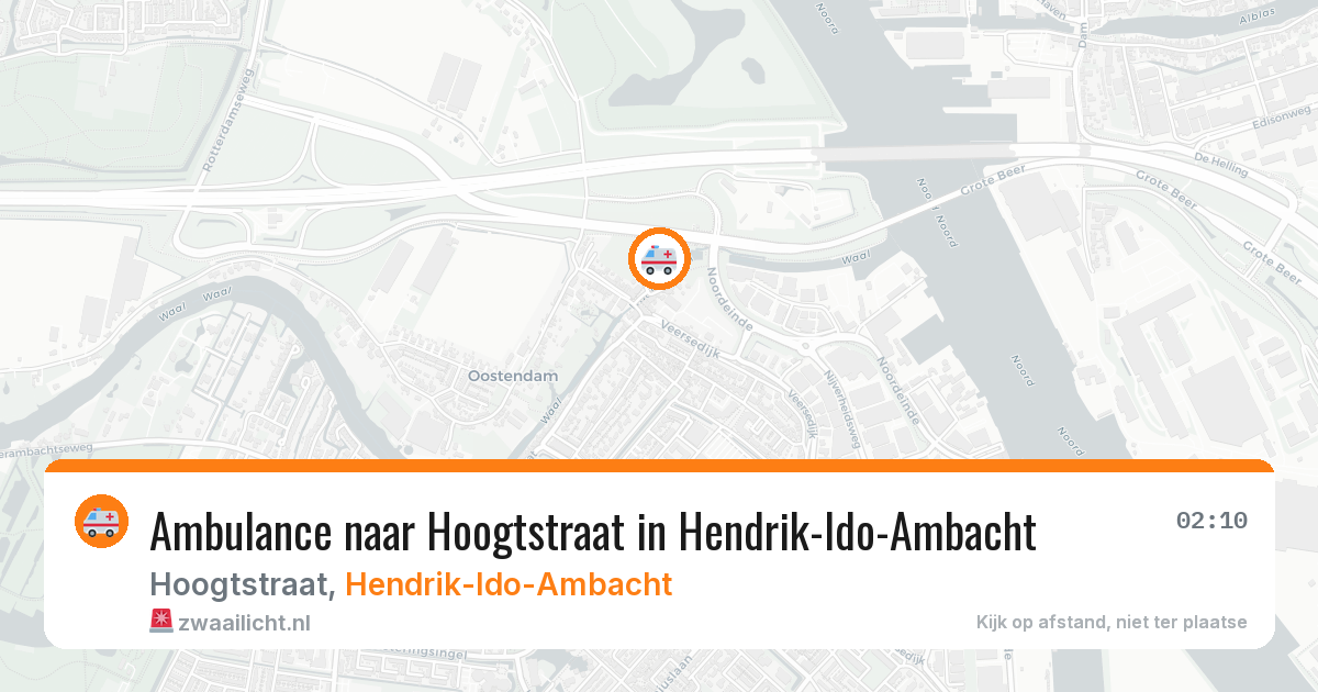 Ambulance naar Hoogtstraat in Hendrik-Ido-Ambacht — 13 aug 2026