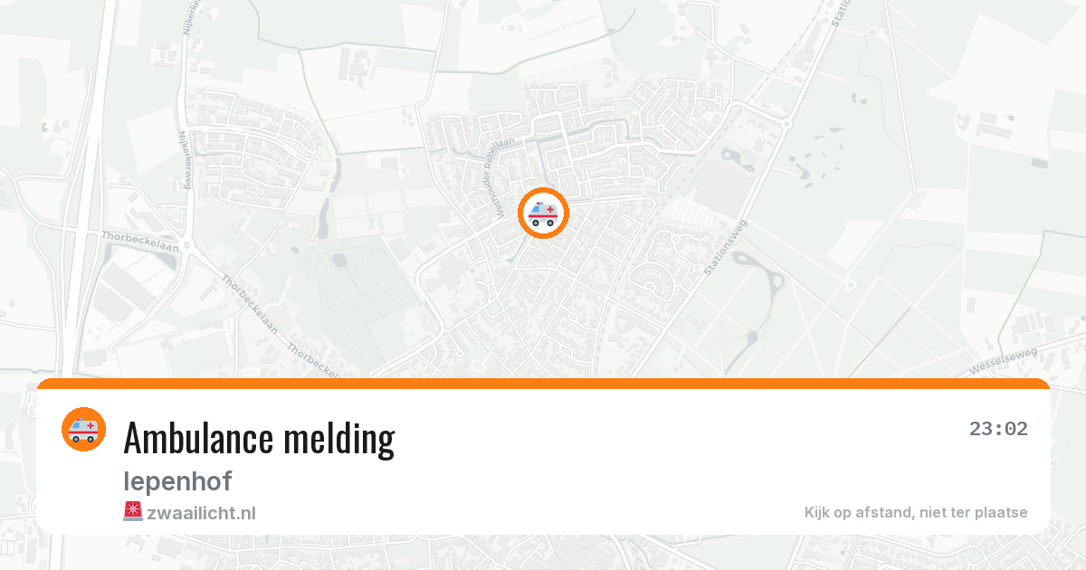 Ambulance melding — 24 mei 2026