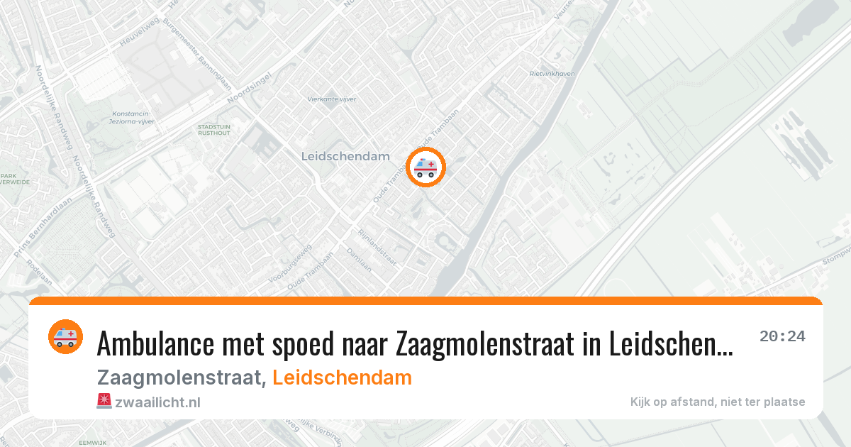 Ambulance met spoed naar Zaagmolenstraat in Leidschendam — 26 jan 2026