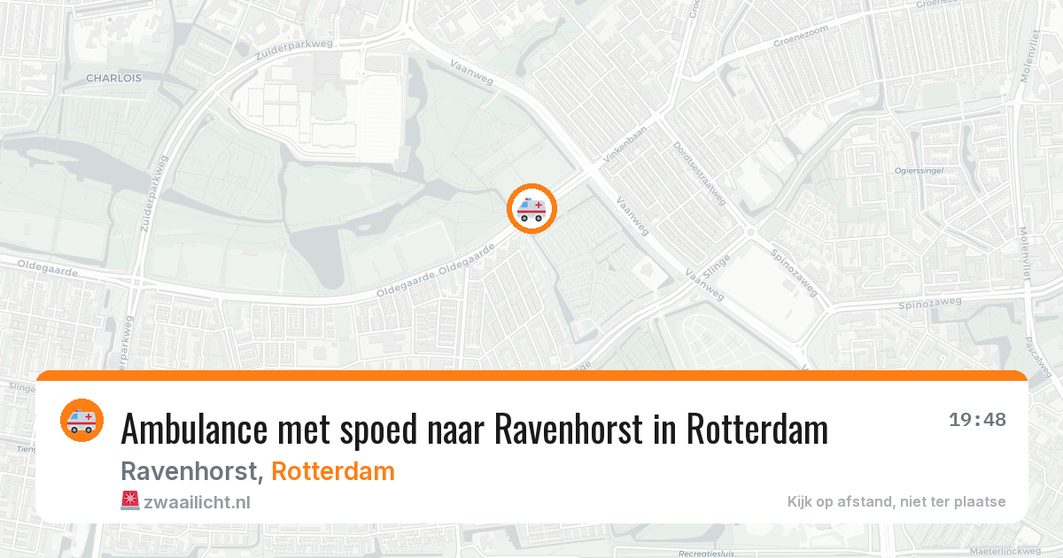 Ambulance met spoed naar Ravenhorst in Rotterdam — 16 jun 2026