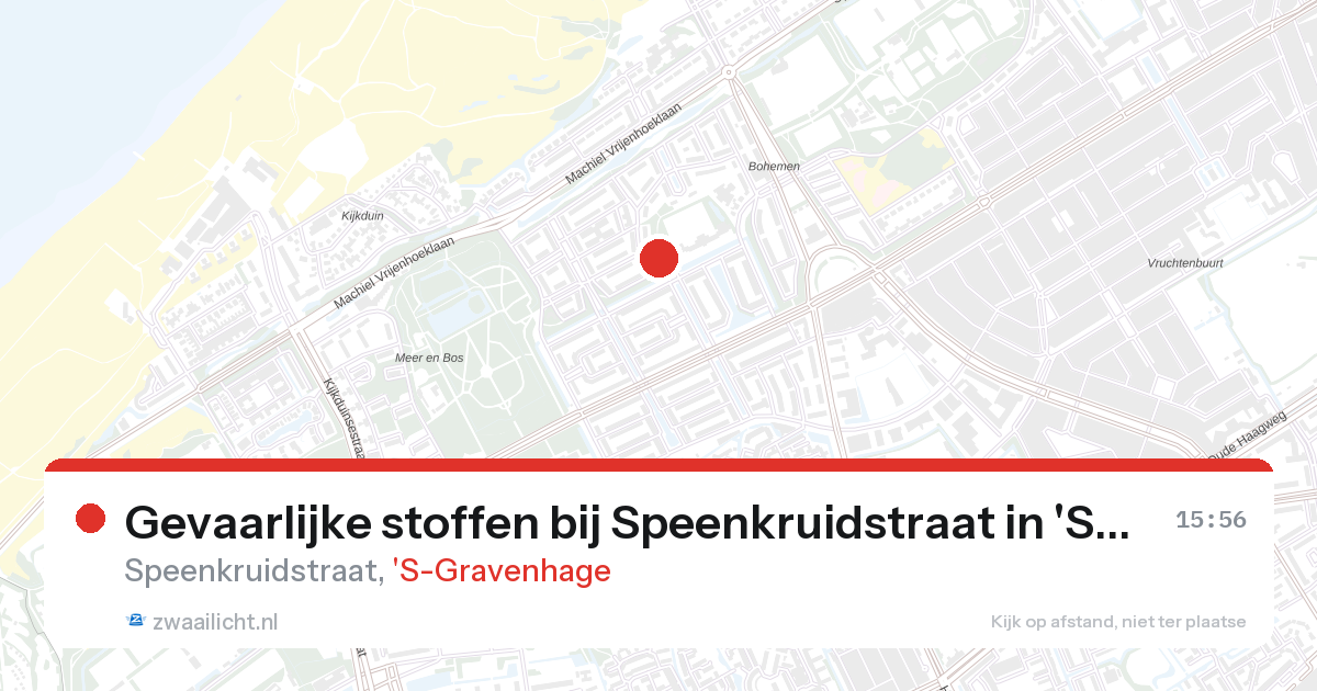 Gevaarlijke stoffen bij Speenkruidstraat in 'S-Gravenhage — 27 aug 2026