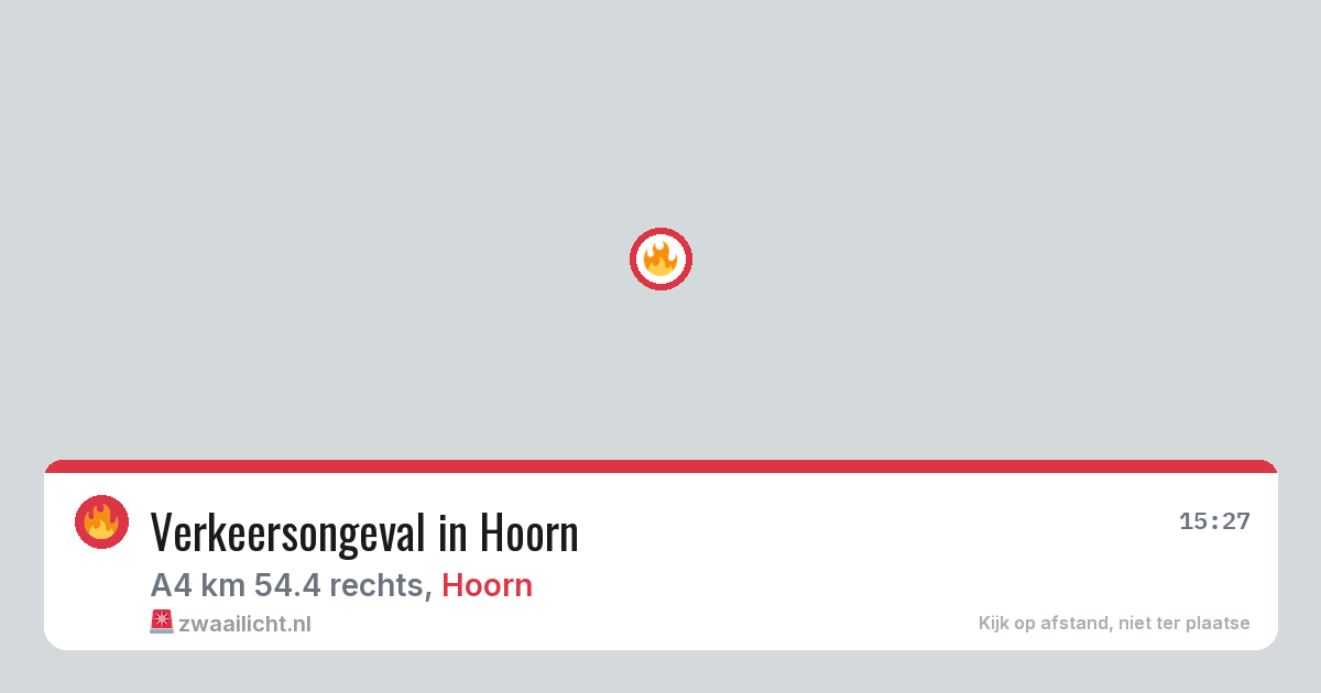 Verkeersongeval in Hoorn — 4 mei 2026