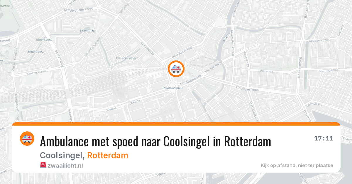 Ambulance met spoed naar Coolsingel in Rotterdam — 1 mei 2026