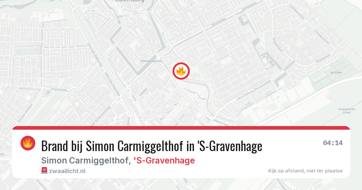 Brand bij Simon Carmiggelthof in 'S-Gravenhage — 3 mrt 2026