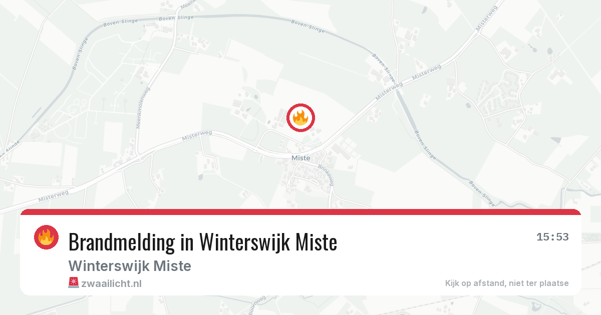 Brandmelding in Winterswijk Miste — 22 mrt 2026