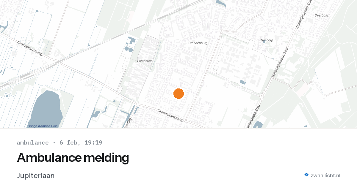 Ambulance melding — 6 feb 2026