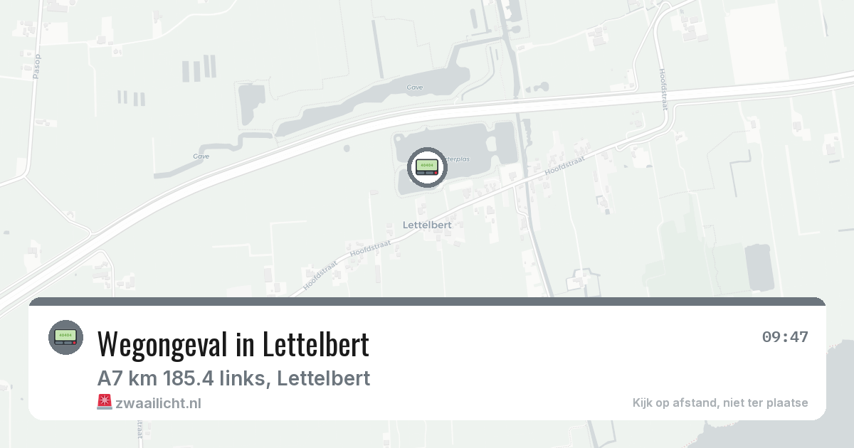 Wegongeval in Lettelbert — 30 jan 2026