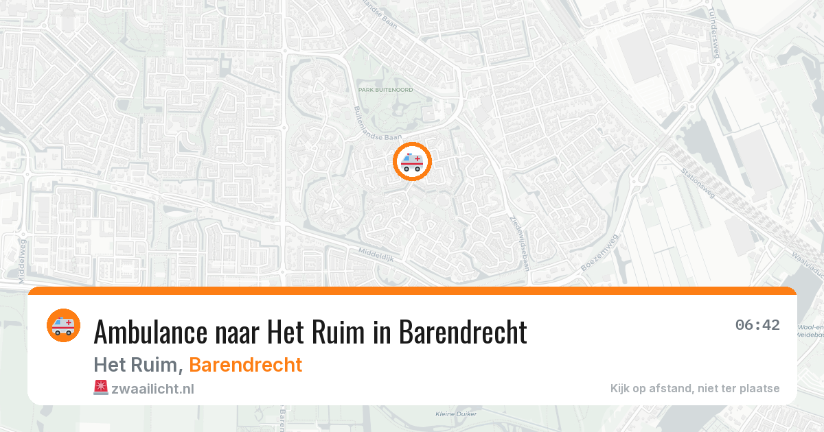 Ambulance naar Het Ruim in Barendrecht — 14 apr 2026