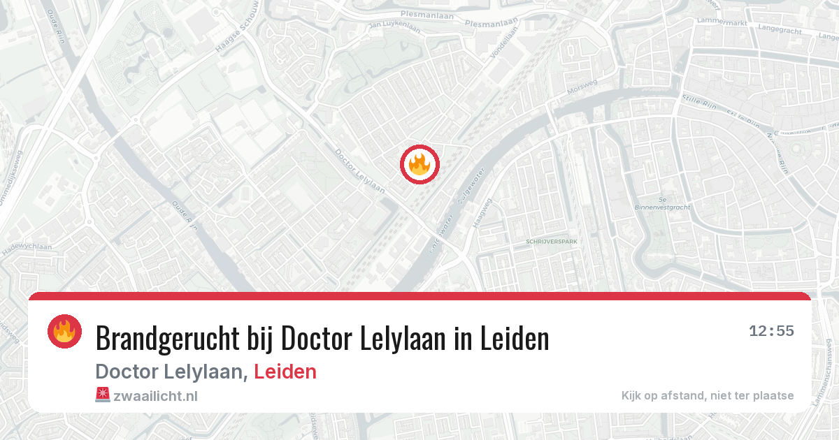 Brandgerucht bij Doctor Lelylaan in Leiden — 28 mei 2026