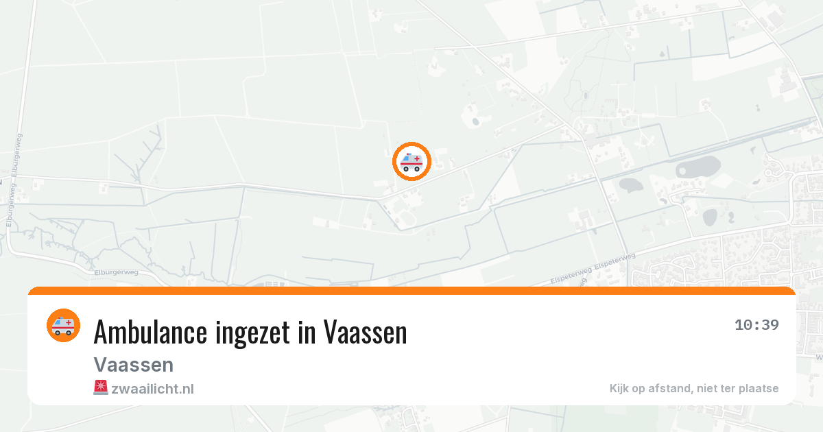 Ambulance ingezet in Vaassen — 11 aug 2026