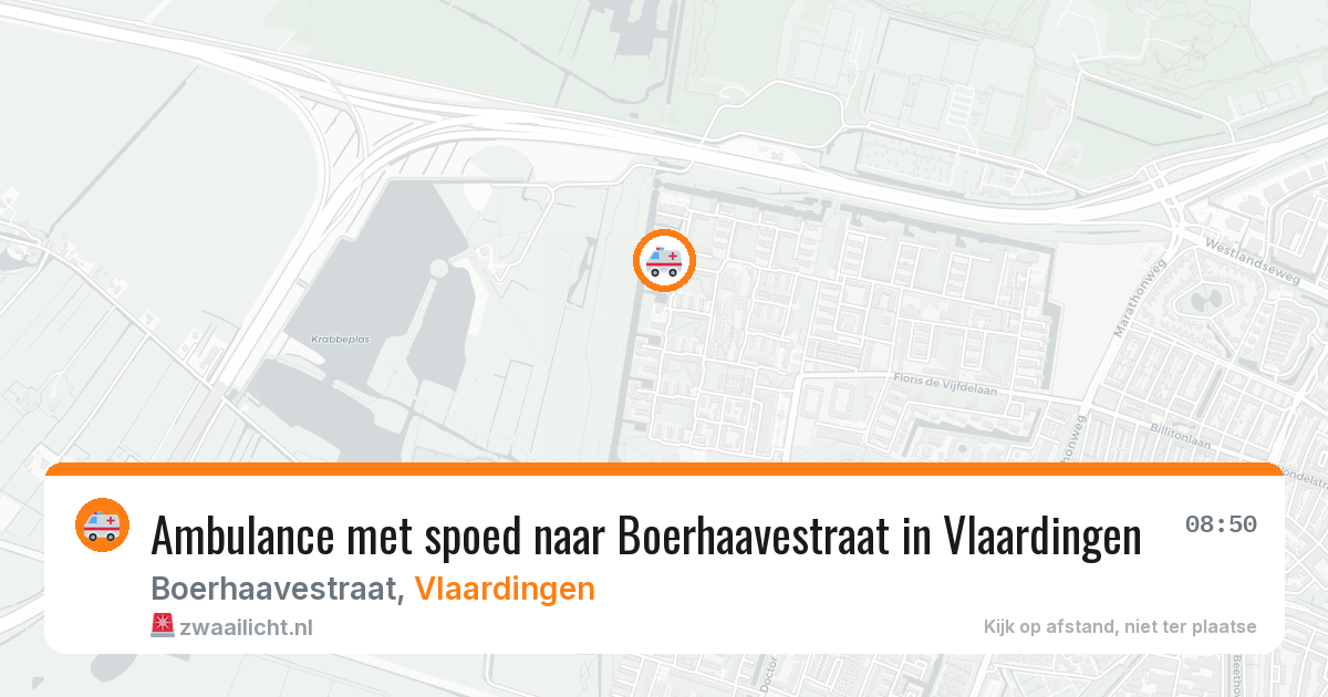 Ambulance met spoed naar Boerhaavestraat in Vlaardingen — 7 apr 2026