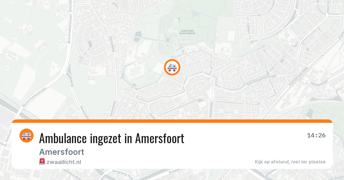 Ambulance ingezet in Amersfoort — 10 aug 2026