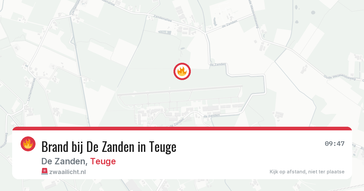 Brand bij De Zanden in Teuge — 28 jun 2026