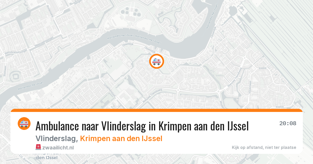 Ambulance naar Vlinderslag in Krimpen aan den IJssel — 11 mei 2026