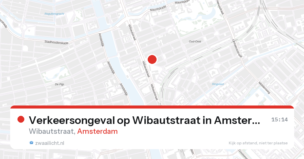 Verkeersongeval op Wibautstraat in Amsterdam — 27 aug 2026