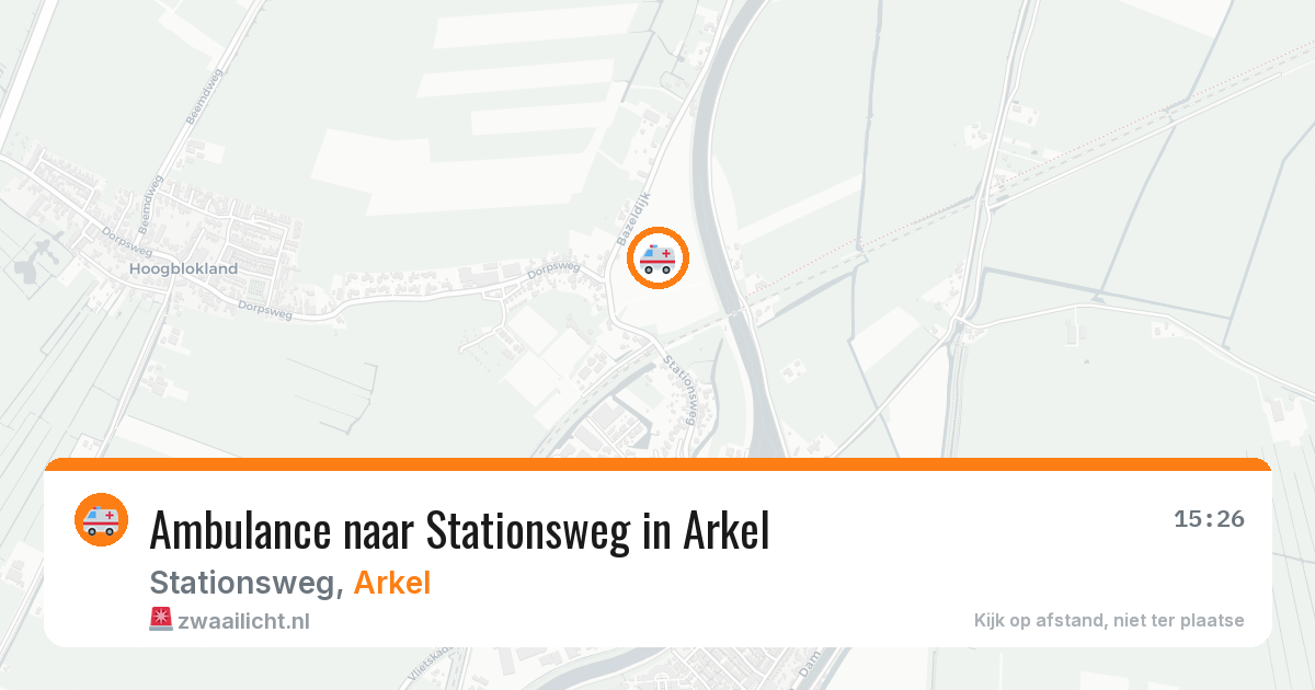 Ambulance naar Stationsweg in Arkel — 4 jun 2026