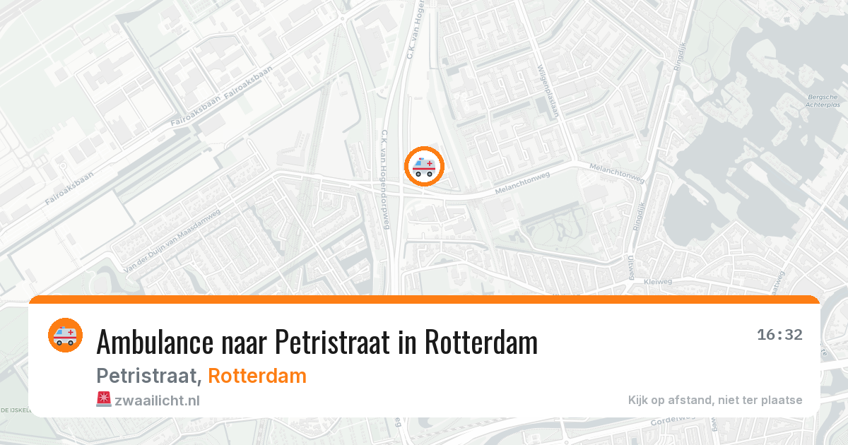 Ambulance naar Petristraat in Rotterdam — 21 jun 2026