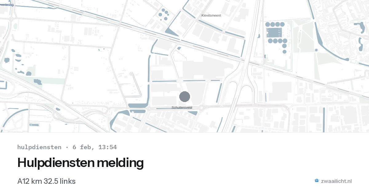Hulpdiensten melding — 6 feb 2026