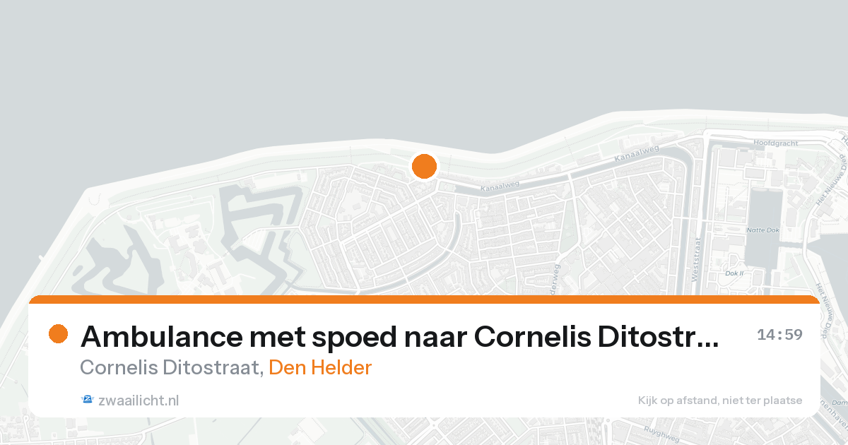 Ambulance met spoed naar Cornelis Ditostraat in Den Helder — 7 feb 2026