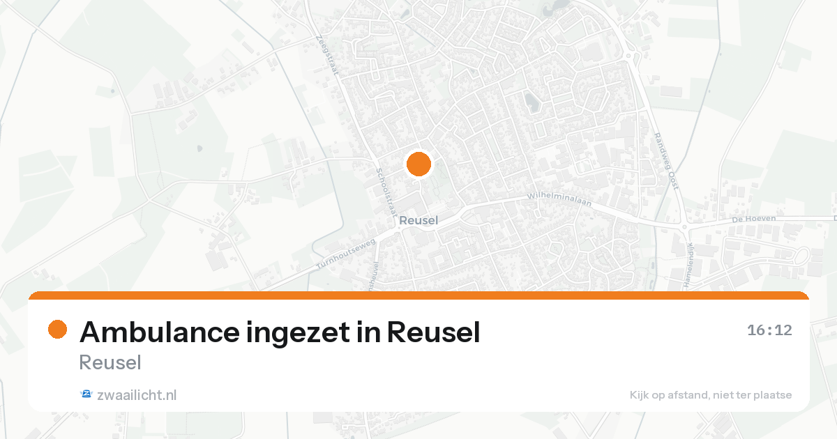 Ambulance ingezet in Reusel — 31 jan 2026