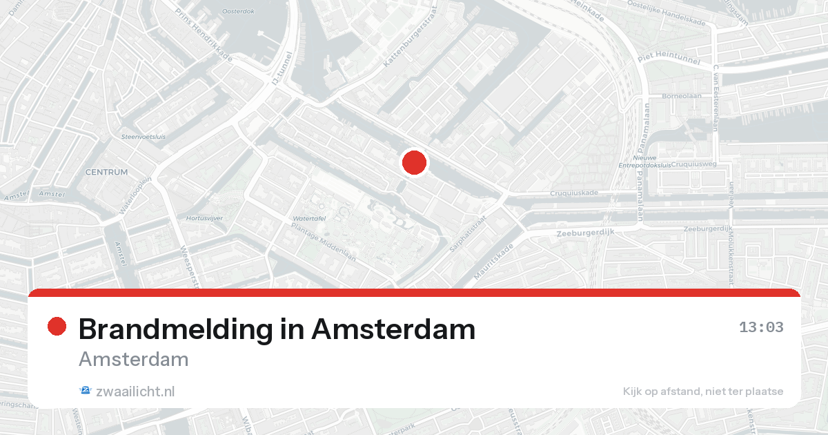 Brandmelding in Amsterdam — 17 aug 2026