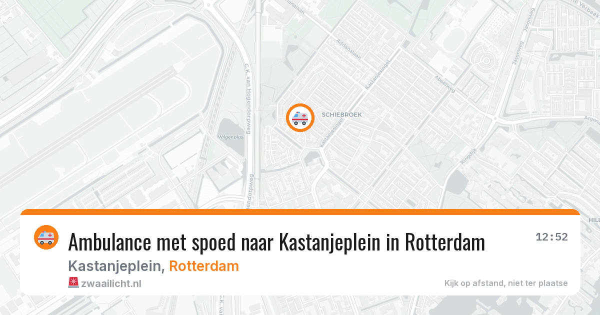 Ambulance met spoed naar Kastanjeplein in Rotterdam — 8 apr 2026