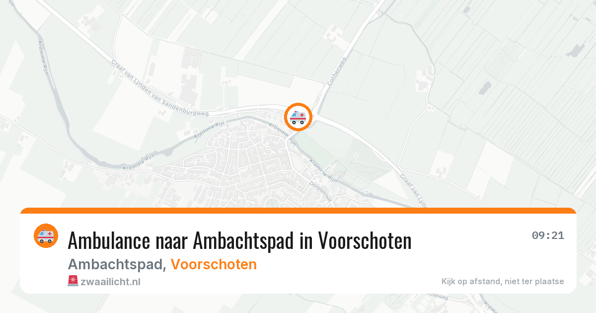 Ambulance naar Ambachtspad in Voorschoten — 29 jan 2026