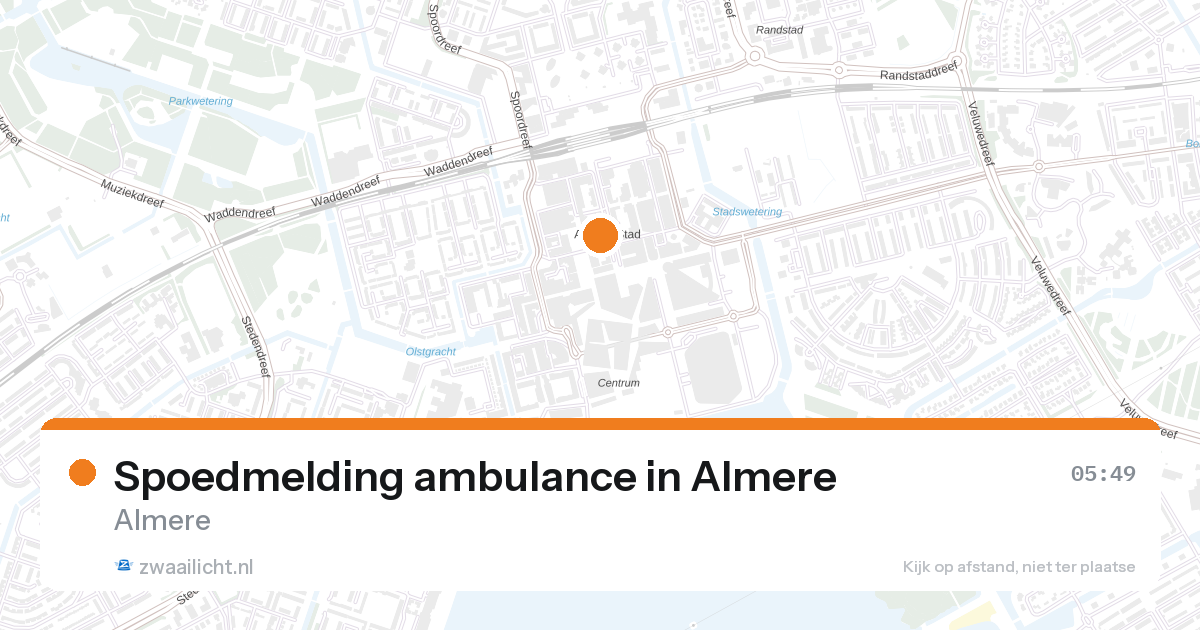 Spoedmelding ambulance in Almere — 7 feb 2026
