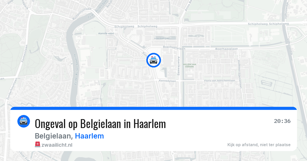 Ongeval op Belgielaan in Haarlem — 5 jul 2026