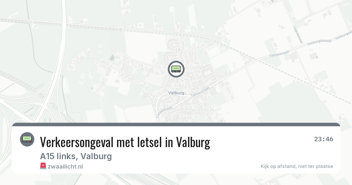 Verkeersongeval met letsel in Valburg — 2 mei 2026