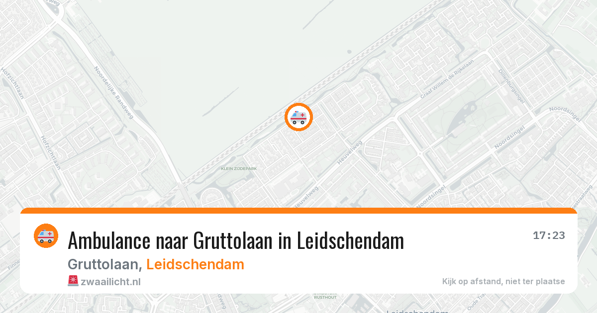 Ambulance naar Gruttolaan in Leidschendam — 19 jun 2026