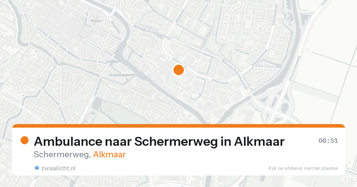 Ambulance naar Schermerweg in Alkmaar — 15 mei 2026