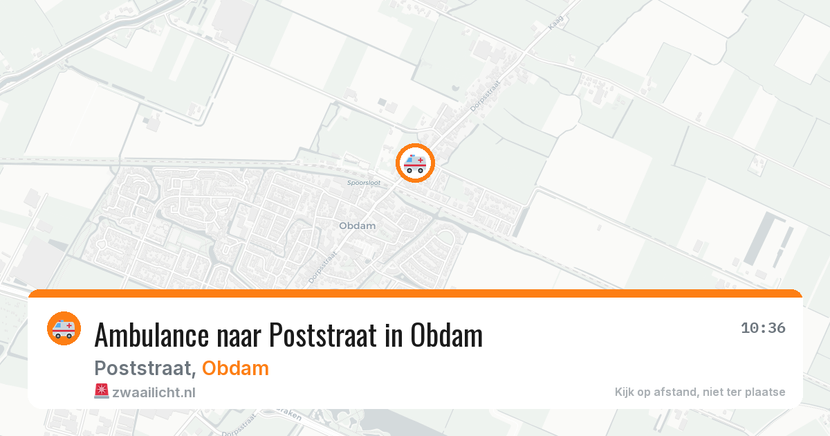 Ambulance naar Poststraat in Obdam — 8 feb 2026