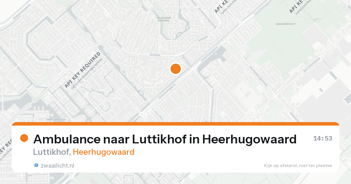 Ambulance naar Luttikhof in Heerhugowaard — 25 jul 2026