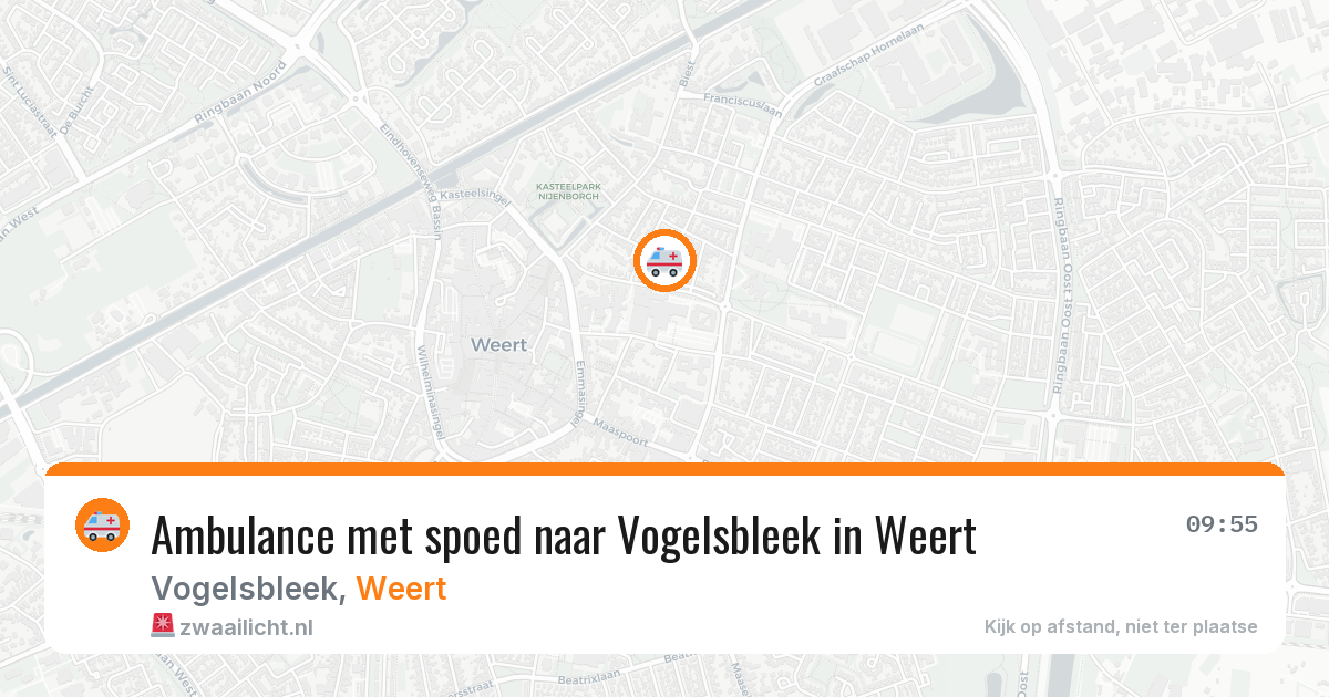 Ambulance met spoed naar Vogelsbleek in Weert — 14 jul 2026