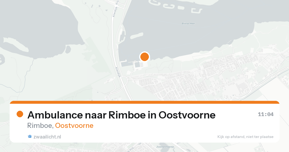 Ambulance naar Rimboe in Oostvoorne — 19 aug 2026