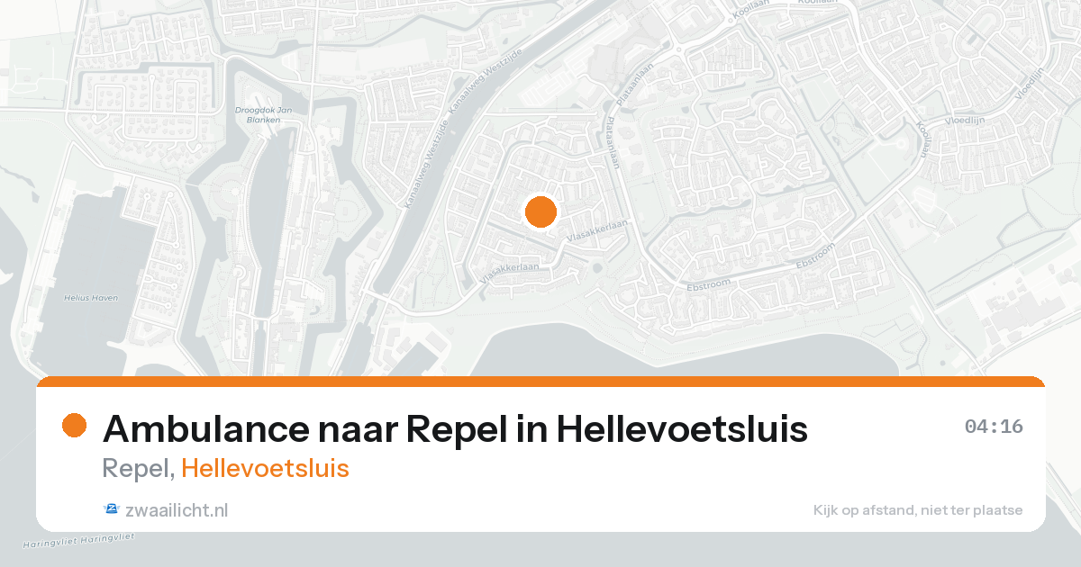 Ambulance naar Repel in Hellevoetsluis — 16 aug 2026
