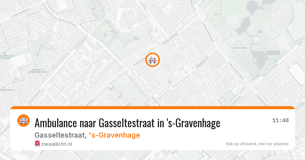 Ambulance naar Gasseltestraat in 's-Gravenhage — 2 aug 2026