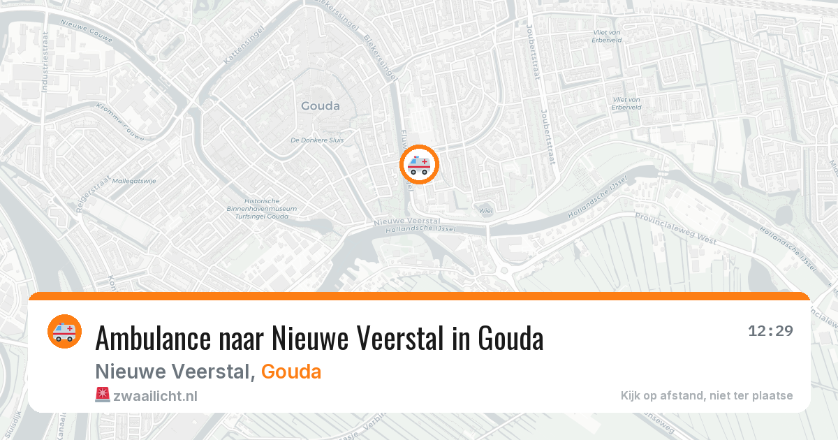 Ambulance naar Nieuwe Veerstal in Gouda — 11 jun 2026