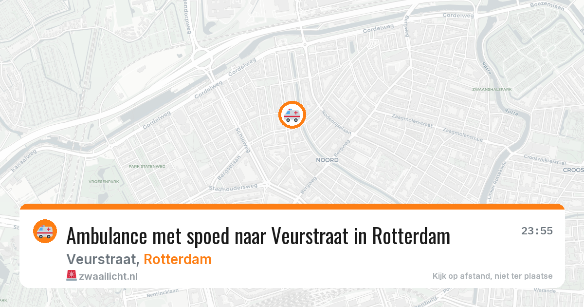 Ambulance met spoed naar Veurstraat in Rotterdam — 11 jun 2026