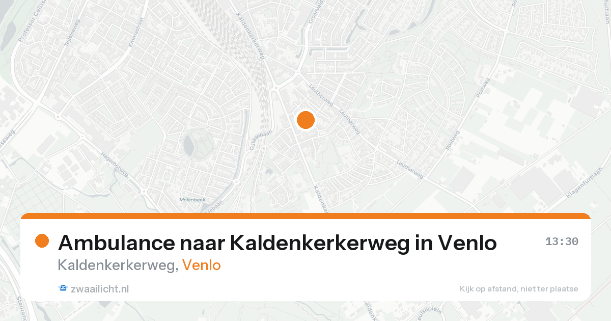 Ambulance naar Kaldenkerkerweg in Venlo — 18 aug 2026