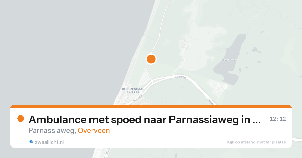 Ambulance met spoed naar Parnassiaweg in Overveen — 30 jan 2026