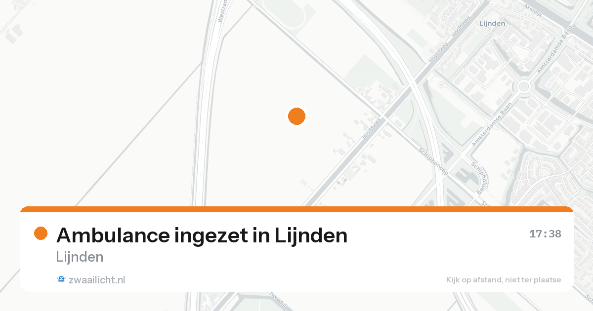 Ambulance ingezet in Lijnden — 14 aug 2026
